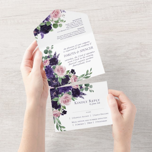 Lush Blossoms | Árvore de Casamento Floral Rosa Pú (Aba destacável)