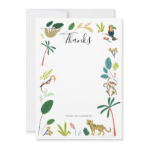 Lush Jungle Obrigado Cartões