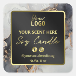 Lush Luxury Tinta Preta E Douradas Etiquetas De So