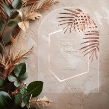 Lush Palm Leaf Casamento Terracota ID956