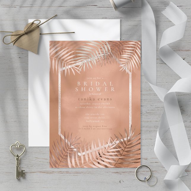 Lush Palm Leaf Chá de panela Terra Cotta ID956 (Criador carregado)