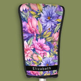 Lush Pink and Purple Flowers Personalized