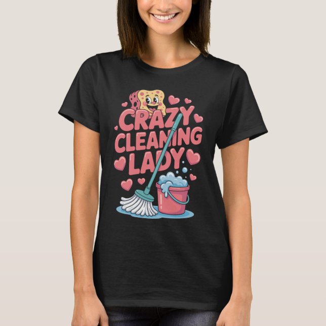 Lustiges Putzfrau T-Shirt (Frente)