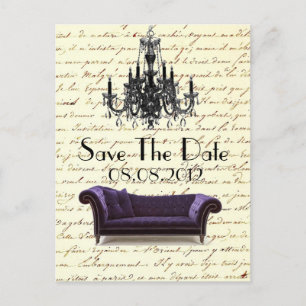 lustre parisiense vintage convite de casamento sav