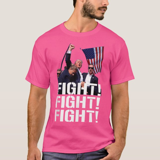 Luta Contra A Camisa Para Donald Trump Fan Gift (Frente)