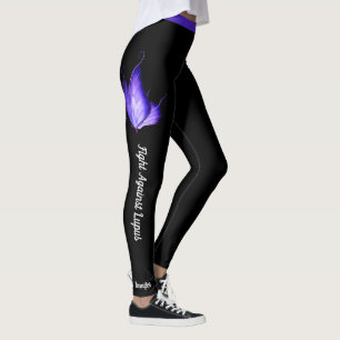 Luta contra as leggings femininas de texto persona