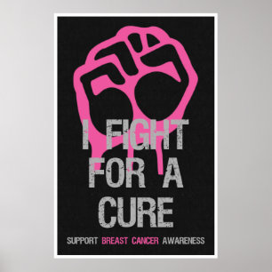 Luta dos posters da consciência do cancro da mama