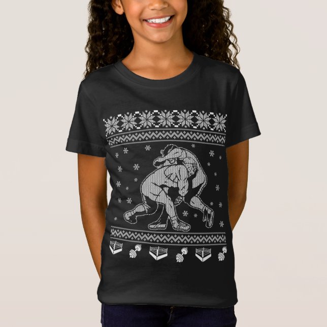 Luta Estilo de Suéter de Natal Feio Design (Frente)
