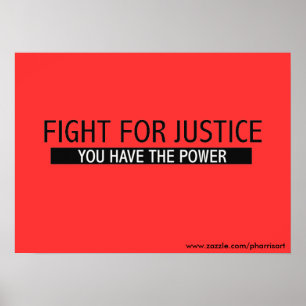 Luta para o poster de justiça