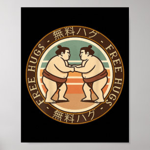 Luta Sumô Artes Marciais de Impressão Posterior Su