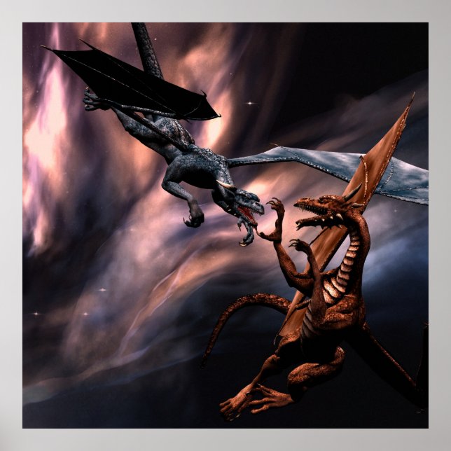 Lutar contra os dragões poster (Frente)