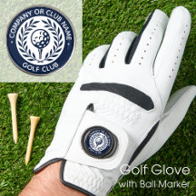 Luvas de Golfe com Marcador de Bola de Nome Person