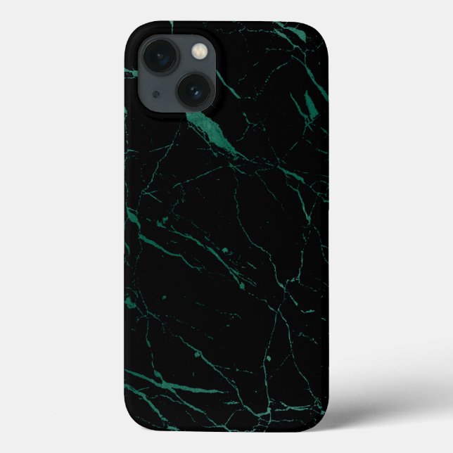 Luxe Black and Green Marble (Verso)