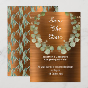 LUXE BRONZE EUCALYPTUS WREATH SALVE A DATA