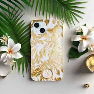 Luxe Dourada e Ivory Monstera Leaf