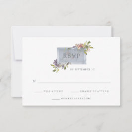 Luxe Floral | Moss Green Aquarela Casamento RSVP