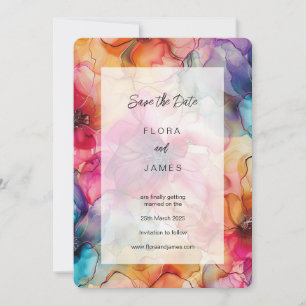 Luxe Jewel Tones Glamor Colorf Elegante Convite