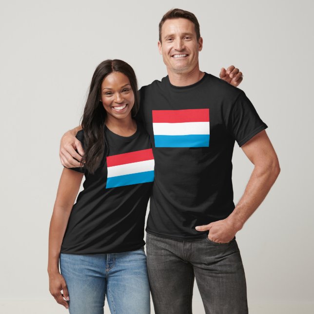 Luxembourg Flag T-Shirt, Patriotic T-Shirt (Unissex)