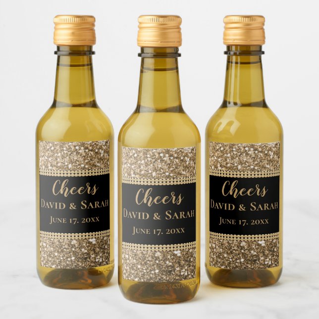 Lúxias Alegres Mini Vinho Rótulo Dourado Pearis Lá (Garrafas)