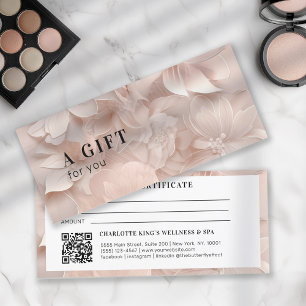 Luxo, Blush-Beige, Flower QR Code