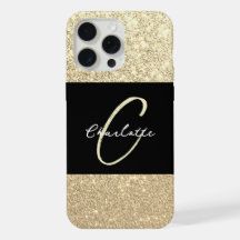 Luxo Brilho Dourado Glitter Nome