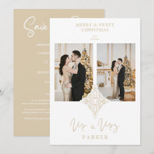 Luxo de Renda Casamento de Natal SR e SRA 2 Fotos