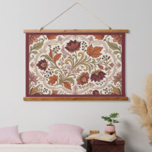  Luxo Floral Botânico Francês Vintage Outono 