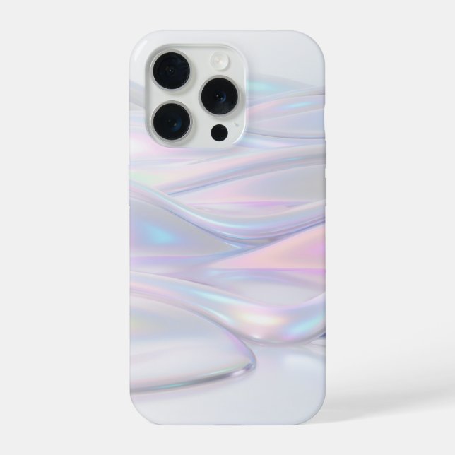 Luxo Pérola Iridescente Holográfico Líquido Fluido (Verso)