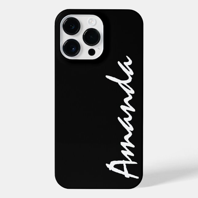 Luxo Personalizado Nome Monograma iPhone  (Verso)