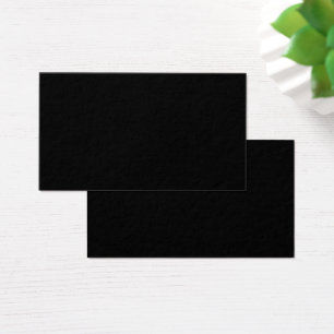 Luxo Preto Elegância   Cartões de Perfil Premium