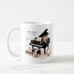 luxo suave caneca de café de Piano