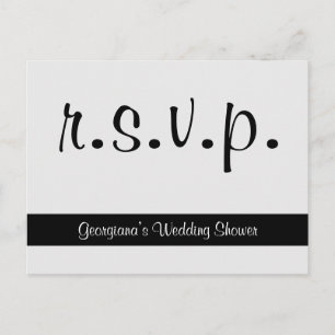 Luxurioso e elegante "r.s.v.p." Cartão Postal