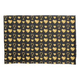 Luxury Black Gold Foil Hearts 