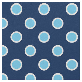 Luz - bolinhas azuis no tecido azul escuro
