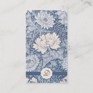 luz - cartão de visita azul do teste padrão de