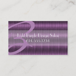 Luz - cartões de visitas roxos do Beautician do