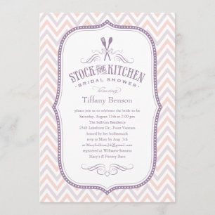 Luz - convites do chá da cozinha das listras do