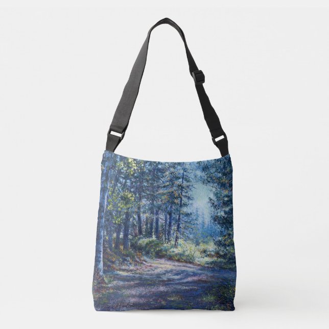 "Luz da Noite na Trilha" Tote Bag (Frente)