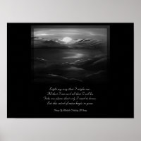 Luz do meu caminho Poem Poster