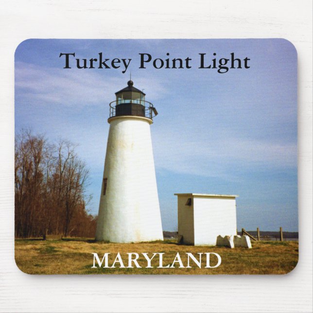 Luz do ponto de Turquia, Maryland Mousepad (Frente)