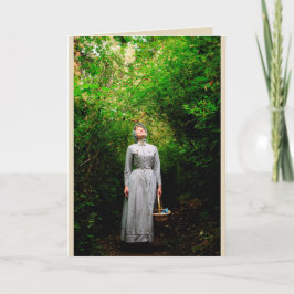 Luz do sol no cartão das madeiras