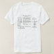 LUZ do t-shirt das equações de Maxwell (Frente do Design)