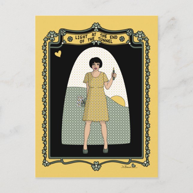 Luz No Final Do Cartão Postal Do Túnel_C_ (Frente)