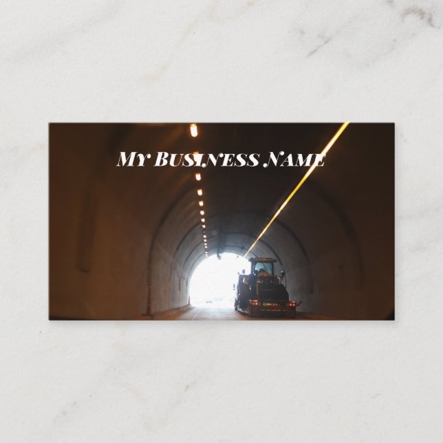 Luz no final dos Cartões de visitas do túnel (Frente)