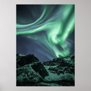 Luz Norte na Noruega Poster