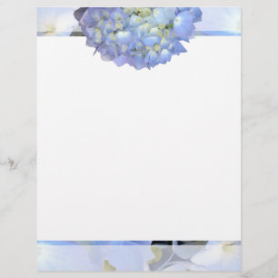 Luz - papel de carta floral azul