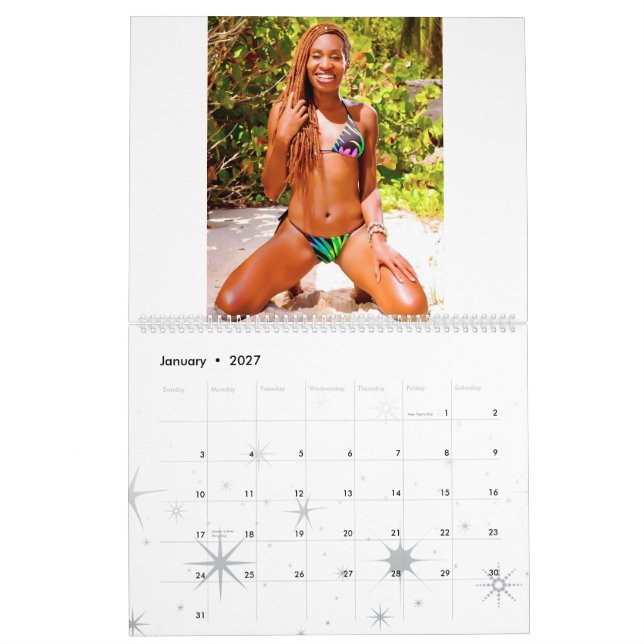 "Luz real do calendário 2013 de Oshun" - (Jan 2027)