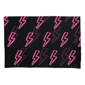 Luz Rosa Neon: Fundo Escuro.