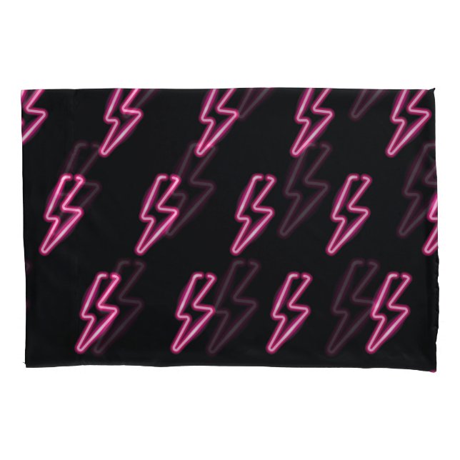 Luz Rosa Neon: Fundo Escuro. (Frente)