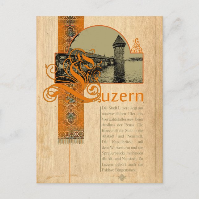 LUZERN - Suiça ~ Cartão postal (Frente)